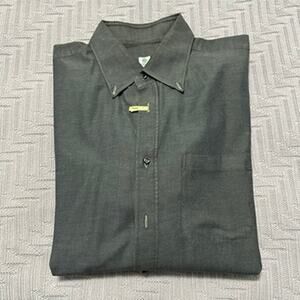 Borrelli green gray button down size 17.5